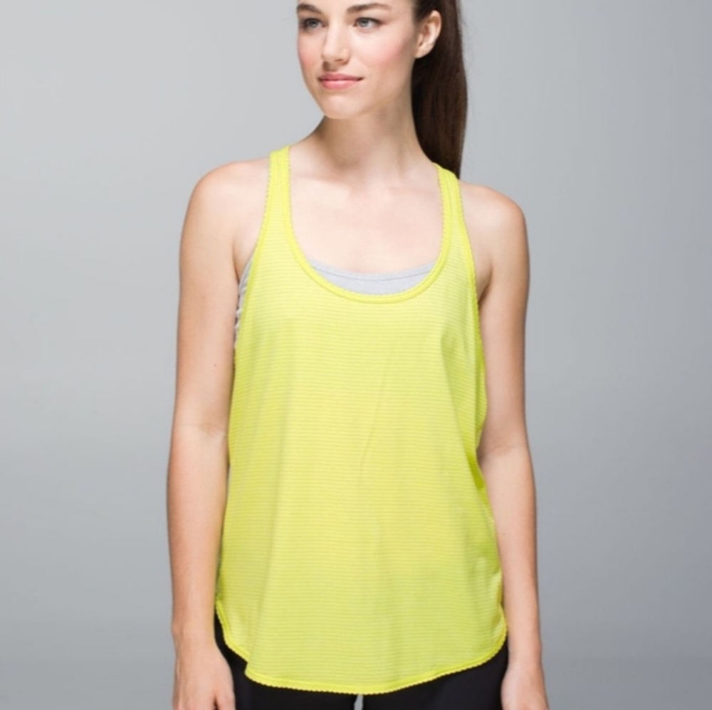 LULULEMON Heathered Antadote Workout Athletic Tank Top